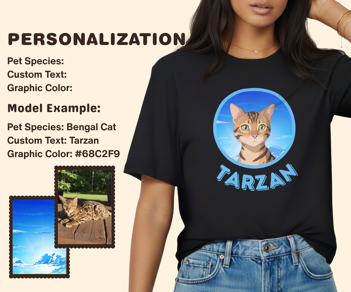 Pixelweaver Templates Collection | Anime Portrait Custom T-shirt | DEJA