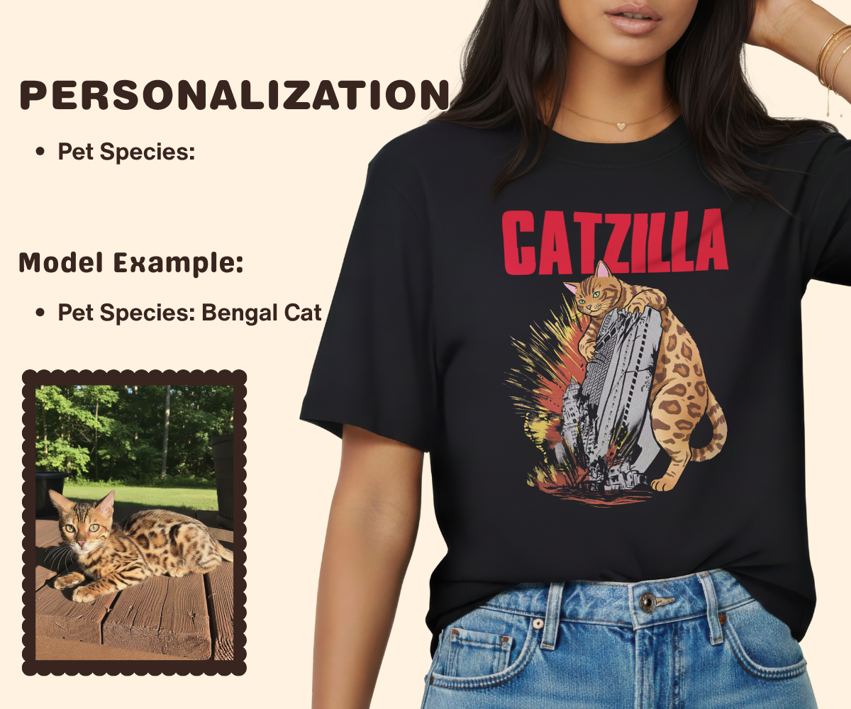 Pixelweaver Templates Collection | Petzilla Custom T-shirt | DEJA