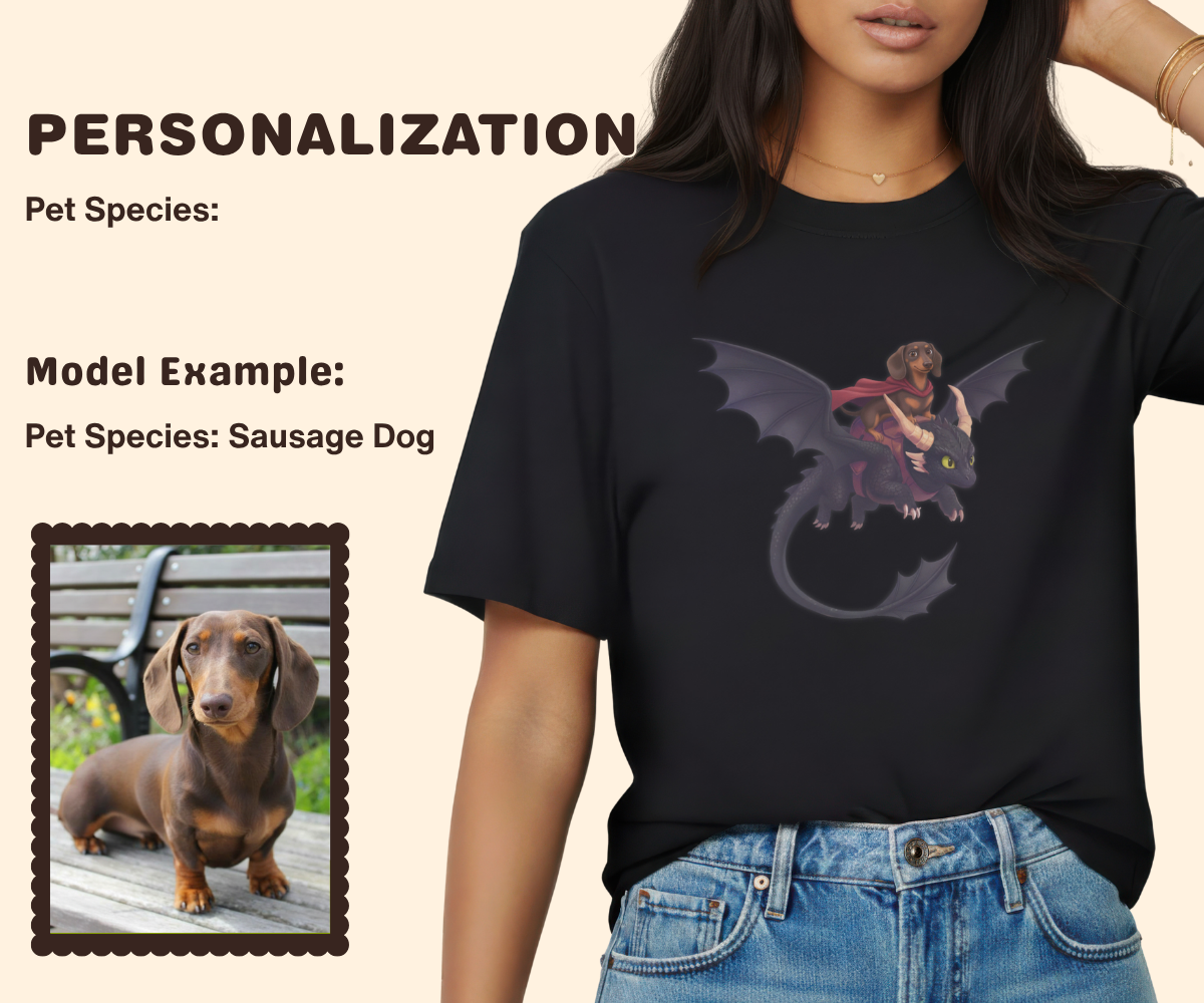 Pixelweaver Templates Collection | Dragon Rider Custom T-shirt | DEJA