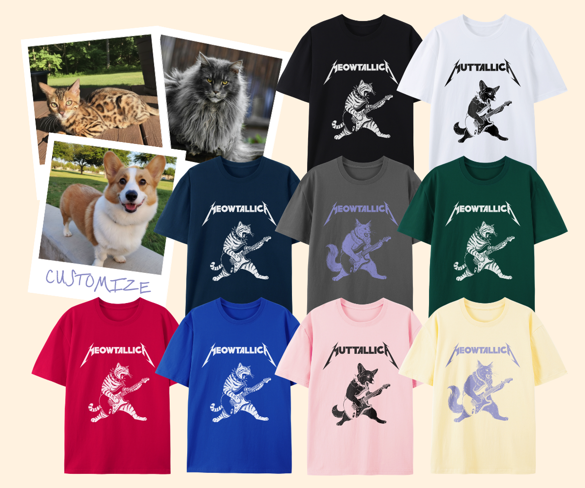 Pixelweaver Templates Collection | Petallica Guitar Custom T-shirt | DEJA