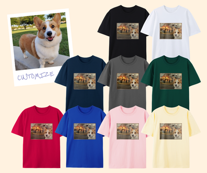 Pixelweaver Templates Collection | Pet Disaster Meme Custom T-shirt | DEJA