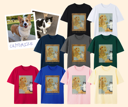 Pixelweaver Templates Collection | Van Gogh Sunflowers Custom T-shirt | DEJA