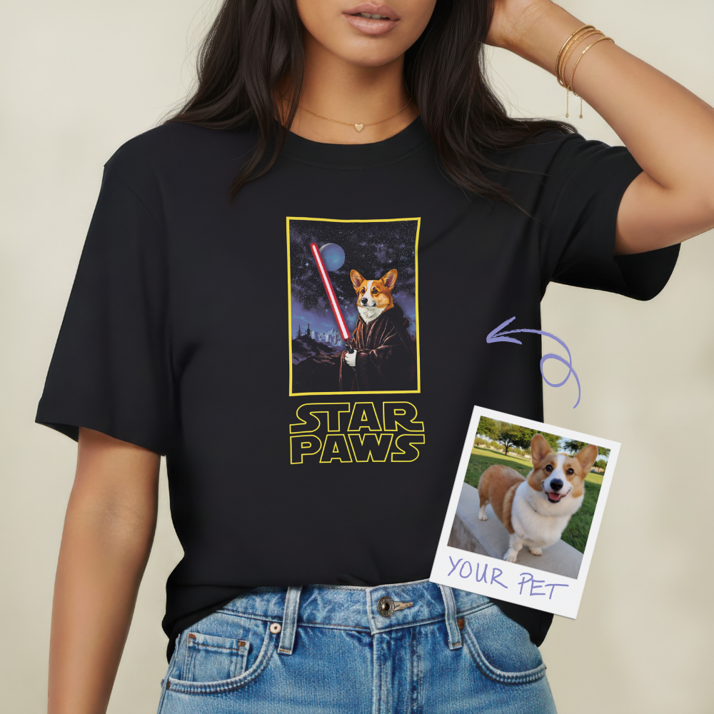 Pixelweaver Templates Collection | Star Paws Custom T-shirt | DEJA