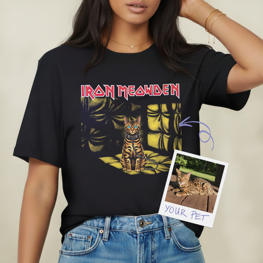 Pixelweaver Templates Collection | Iron Meowden Piece of Mind Custom T-shirt | DEJA