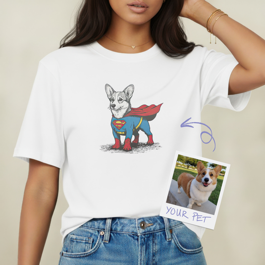 Pixelweaver Templates Collection | Pet Superheroes Custom T-shirt | DEJA