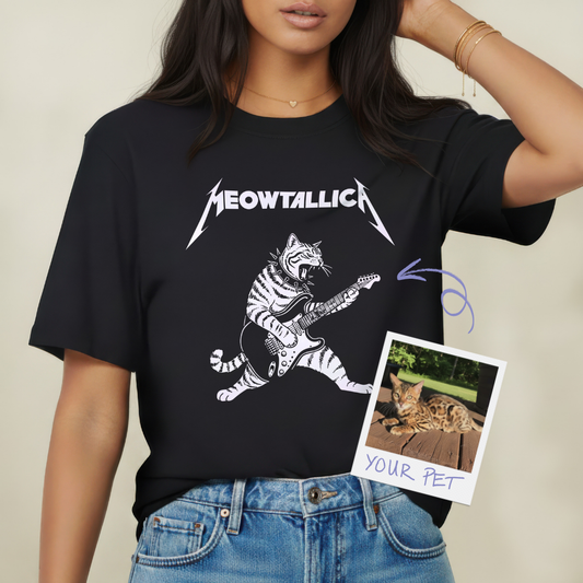 Pixelweaver Templates Collection | Petallica Guitar Custom T-shirt | DEJA