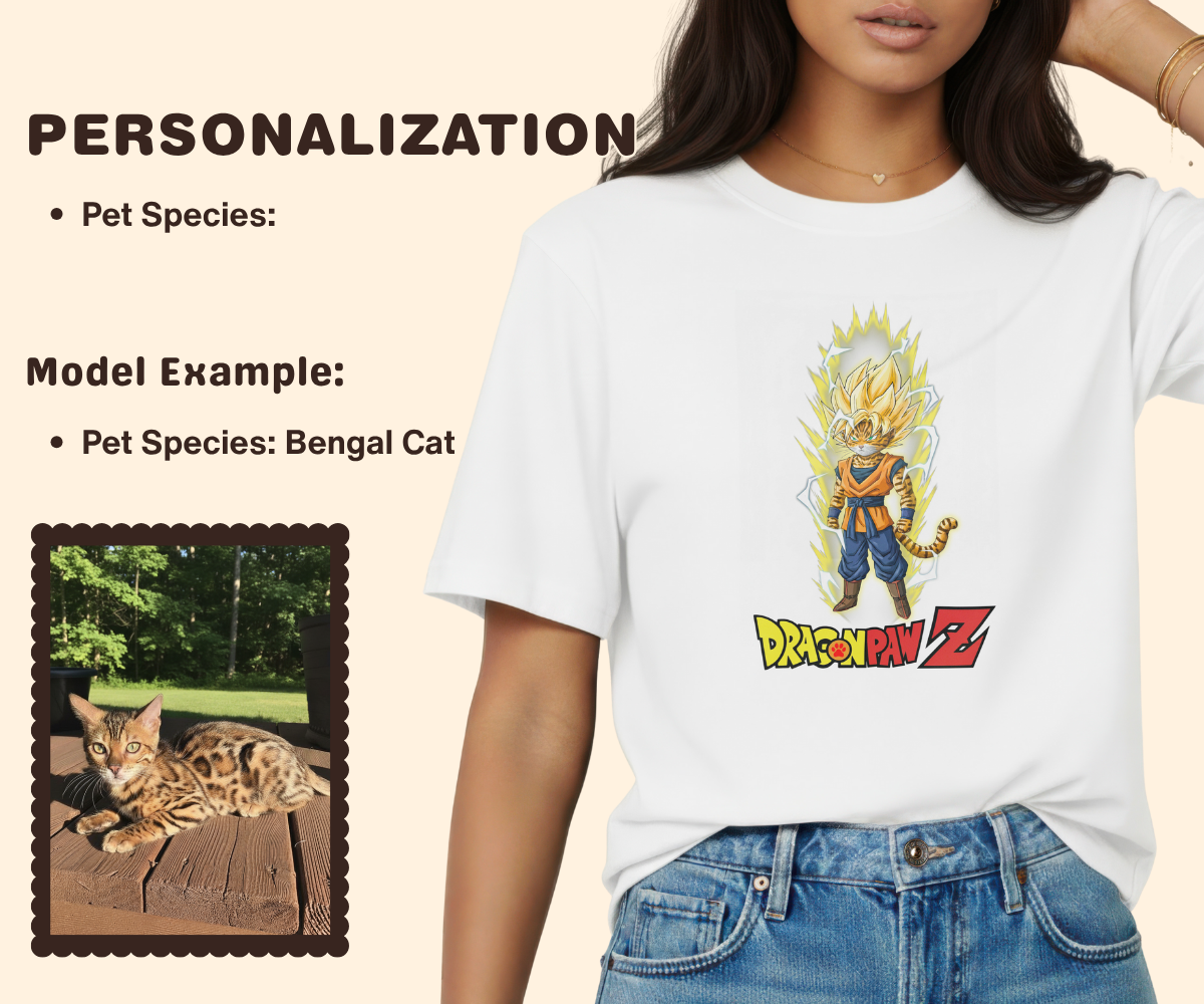Pixelweaver Templates Collection | Dragon Paw Z Custom T-shirt | DEJA
