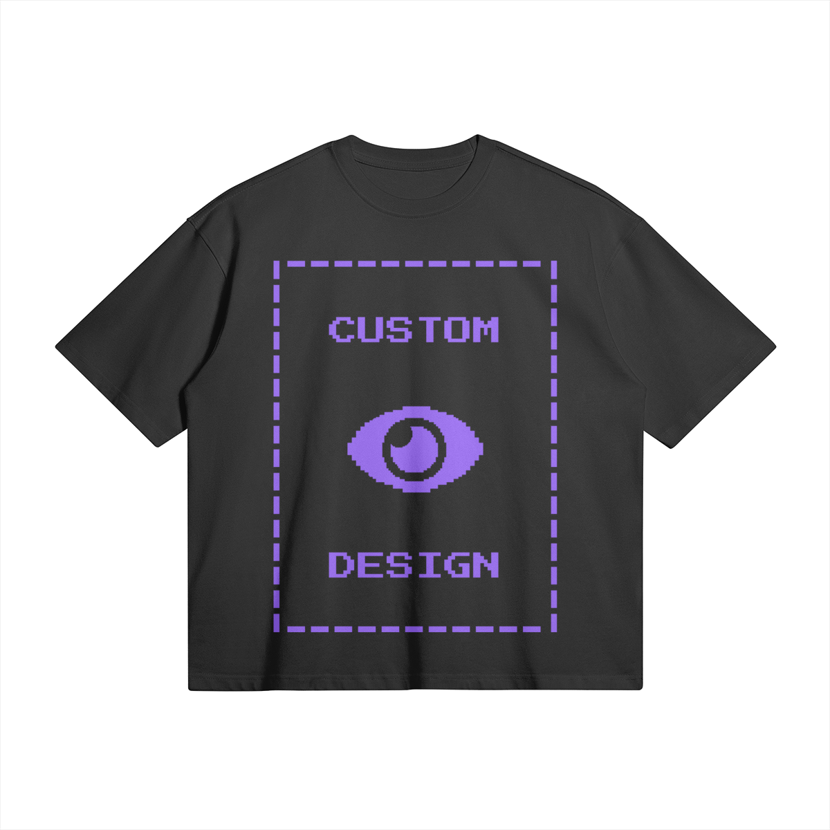 Pixelweaver Collection | PW Custom 280GSM Boxy T-Shirt Front & Back | DEJA