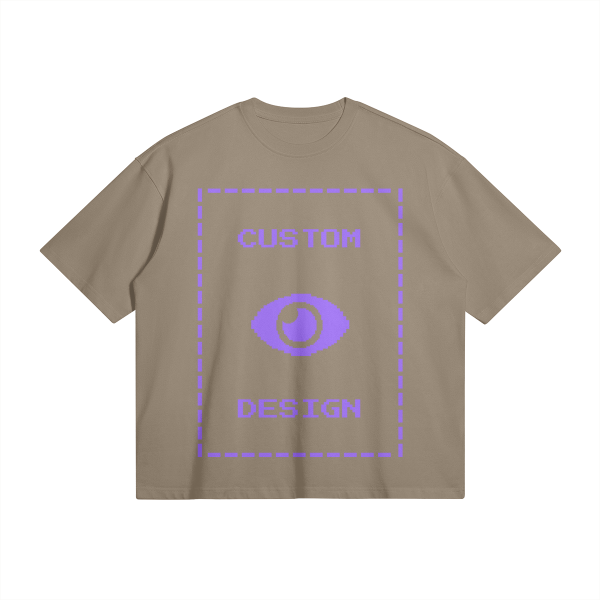 Pixelweaver Collection | PW Custom 280GSM Boxy T-Shirt Front & Back | DEJA