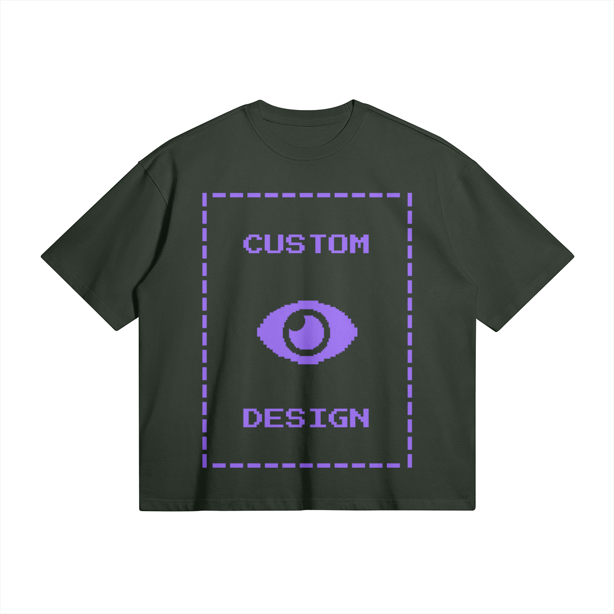 Pixelweaver Collection | PW Custom 280GSM Boxy T-Shirt Front & Back | DEJA