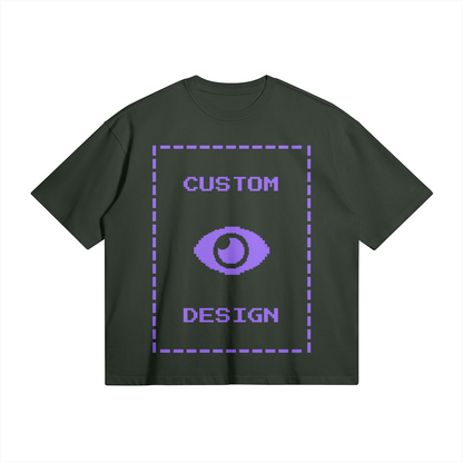 Pixelweaver Collection | PW Custom 280GSM Boxy T-Shirt Front & Back | DEJA