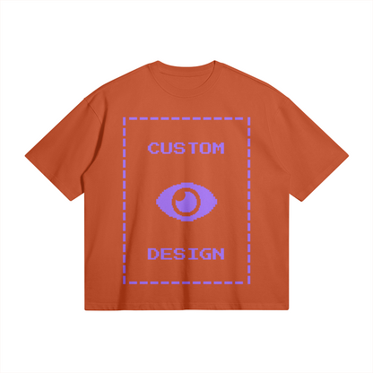 Pixelweaver Collection | PW Custom 280GSM Boxy T-Shirt Front & Back | DEJA