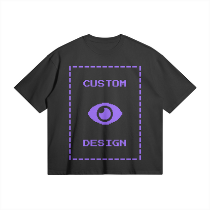 Pixelweaver Collection | PW Custom 280GSM Boxy T-Shirt Front & Back | DEJA