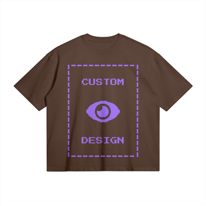 Pixelweaver Collection | PW Custom 280GSM Boxy T-Shirt Front & Back | DEJA