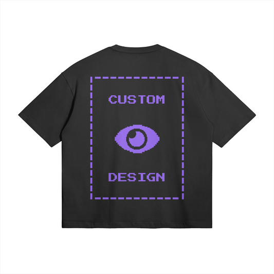Pixelweaver Collection | PW Custom 280GSM Boxy T-Shirt Back | DEJA
