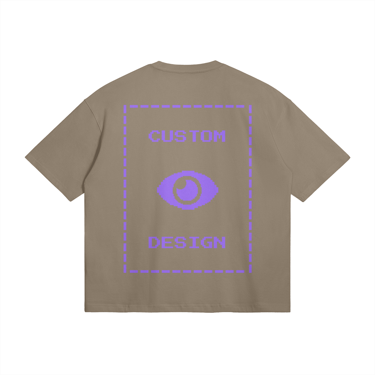 Pixelweaver Collection | PW Custom 280GSM Boxy T-Shirt Back | DEJA