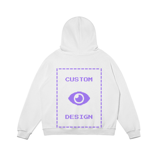Pixelweaver Collection | PW Custom 380GSM Fleece-lined Hoodie Front & Back | DEJA