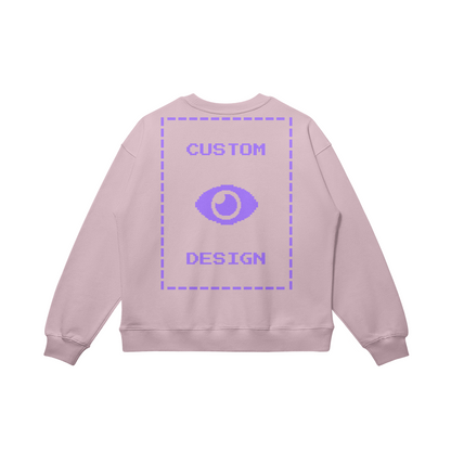 Pixelweaver Collection | PW Custom 370GSM Heavyweight Oversized Sweatshirt Front & Back | DEJA